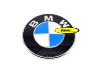 BMW 70mm badge with chrome rim