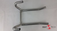 Manifoldset 35mm, stainless steel with one crossover pipe,  R45/65 to `78 -`84