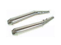 Silencer set stainless BMW R65-R100RT Monolever