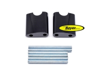 Stuurverhogers (set) plus 25 mm zwart, BMW R2V-modellen