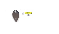 Coperchio (set) per bloccasterzo compresi rivetto e rondella elastica modelli BMW R2V Boxer