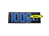 Sticker pour cache batterie 1000cc bleu / argent