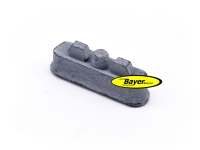 Rubber insert for drivers footrest GS