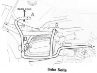 Barra di protezione del motore R850 / 1100GS argento