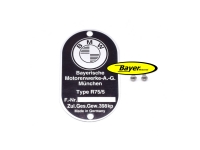 Typenschild (Satz) incl. Nieten, BMW R75/5