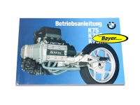 Logbog / betjeningsvejledning, BMW K75 K75S K75RT