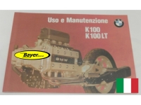 Libro de registro / instrucciones de funcionamiento (en italiano) BMW K100 K100LT