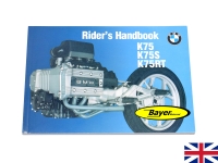 Owners manual,  (printed in english language) BMW K75 K75S K75RT