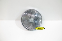 Reflector original BMW, anillo cromado y lente H4 para faros, usado, 180 mm, BMW R2V R4V K2V