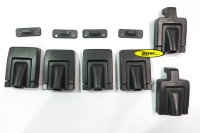 Serratura di fissaggio e serratura del coperchio senza cilindro di chiusura per valigia integrale dal 02.88, set, usato, modelli BMW R2V e K