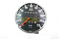 Original BMW Speedometer, W773, overhauled, white numbers, with wide bars, BMW R2V Boxer models