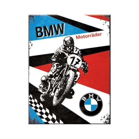 Imán 6x8cm BMW - motocicletas