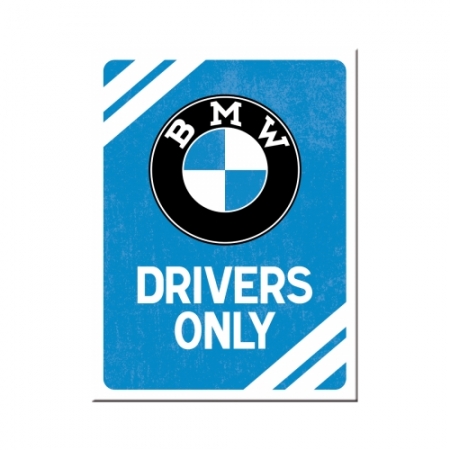 Magnet 6x8cm BMW - Drivers Only Blau