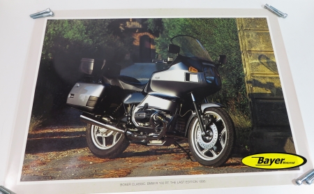 Affiche BMW originale, R100RT Classic, environ 83x59 cm