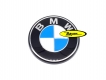 BMW emblem 45mm, with chrome rim