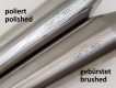 Y-Pipe Stainless steel "PURE Craft" R80GS R100GS brushed & tarnish on the visual welds