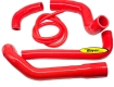 Radiator hoses (set), gloss-red, BMW K100 K100/2 K100RS K100RT K100LT