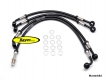 Tubo freno anteriore e posteriore in treccia d'acciaio, BMW R850GS R1100GS senza ABS