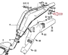 Halter für Blende Schalldämpfer, seitlich, BMW R80ST und R80G/S PD