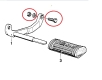 Indvendig skrue (sæt) til førerens fodstøtte, BMW R2V modeller